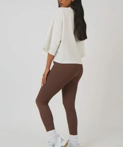 Kaiia CLOTHING VINTAGE BOXY CROPPED T-SHIRT ECRU