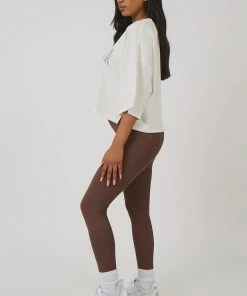 Kaiia CLOTHING VINTAGE BOXY CROPPED T-SHIRT ECRU