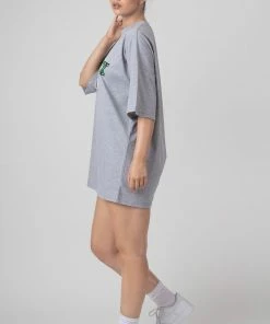 Kaiia MONTREUX T SHIRT DRESS GREY CLOTHING