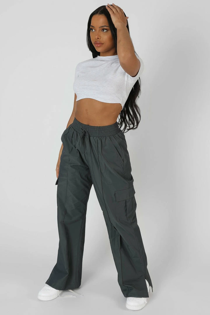 Kaiia ULTIMATE SHORT SLEEVE UNDERBUST T-SHIRT OATMEAL MARL CLOTHING 5 Kaiia ULTIMATE SHORT SLEEVE UNDERBUST T-SHIRT OATMEAL MARL CLOTHING