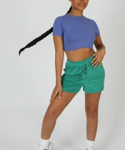 Kaiia ULTIMATE SHORT SLEEVE UNDERBUST T-SHIRT PURPLE