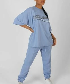 Kaiia CLOTHING SEAM FRONT JOGGERS BLUEBELL 11 Kaiia CLOTHING SEAM FRONT JOGGERS BLUEBELL