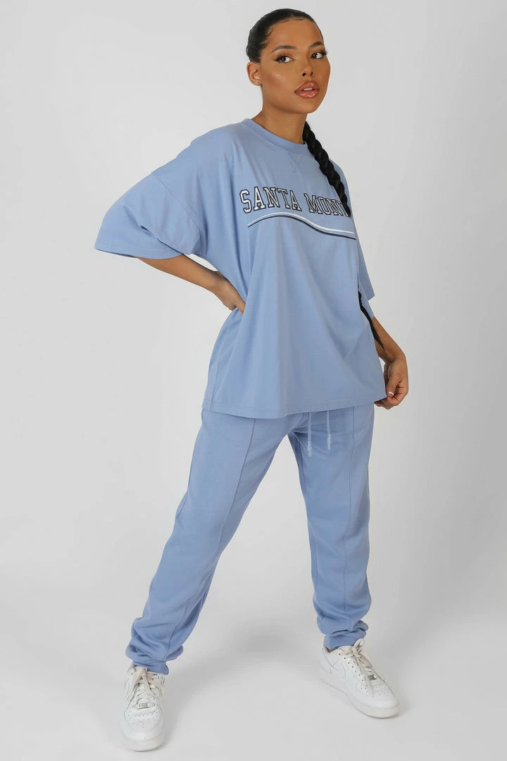 Kaiia CLOTHING SEAM FRONT JOGGERS BLUEBELL 7 Kaiia CLOTHING SEAM FRONT JOGGERS BLUEBELL