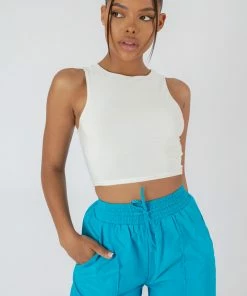 Kaiia SLINKY RACER TOP WHITE