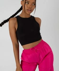 Kaiia SLINKY RACER TOP BLACK TOPS