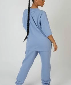 Kaiia CLOTHING SEAM FRONT JOGGERS BLUEBELL 9 Kaiia CLOTHING SEAM FRONT JOGGERS BLUEBELL