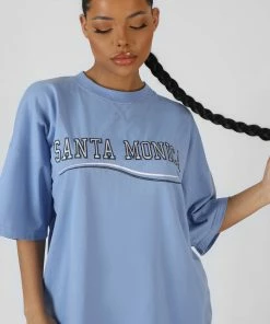 KAIIA SANTA MONICA OVERSIZED T-SHIRT BLUEBELL CLOTHING