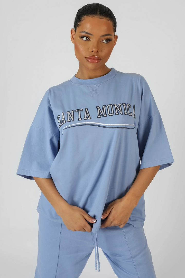 KAIIA SANTA MONICA OVERSIZED T-SHIRT BLUEBELL CLOTHING 9 KAIIA SANTA MONICA OVERSIZED T-SHIRT BLUEBELL CLOTHING