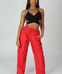 Kaiia 90'S BUTTERFLY SLINKY TOP BLACK