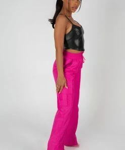 Kaiia SEAM PU CORSET TOP BLACK CLOTHING