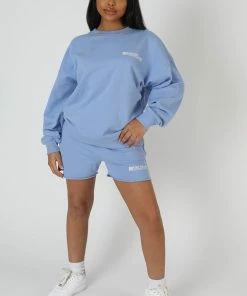 Kaiia GRAPHIC QR CODE OVERSIZED SWEATSHIRT BLUEBELL CLOTHING