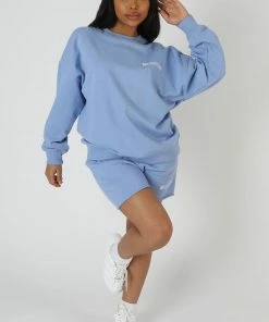 Kaiia GRAPHIC QR CODE OVERSIZED SWEATSHIRT BLUEBELL CLOTHING