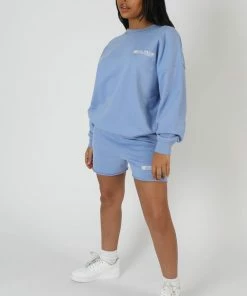 Kaiia GRAPHIC QR CODE OVERSIZED SWEATSHIRT BLUEBELL CLOTHING