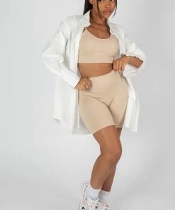 Kaiia OVERSIZED POPLIN SHIRT WHITE CLOTHING