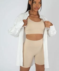 Kaiia OVERSIZED POPLIN SHIRT WHITE CLOTHING