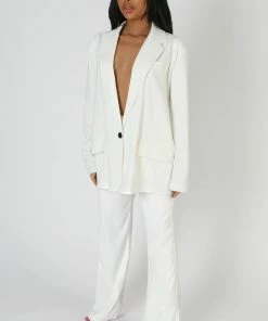 Kaiia DAD TROUSER WHITE