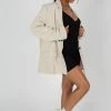 Kaiia RELAXED BLAZER STONE CLOTHING 2 Kaiia RELAXED BLAZER STONE CLOTHING