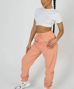 Kaiia CLOTHING SEAM FRONT 90S JOGGERS PEACH