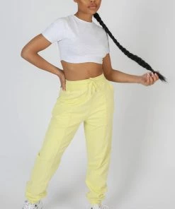 Kaiia SEAM FRONT 90S JOGGER LEMON