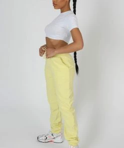 Kaiia SEAM FRONT 90S JOGGER LEMON