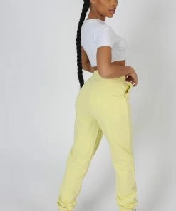 Kaiia SEAM FRONT 90S JOGGER LEMON