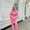 Kaiia CLOTHING OVERSIZED FIT STRAPPY 90S JOGGERS PINK