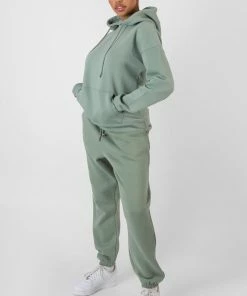 Kaiia OVERSIZED DRAWSTRING JOGGERS KHAKI CLOTHING