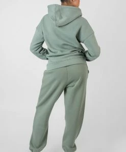 Kaiia OVERSIZED HOODIE WITH FRONT POCKET KHAKI