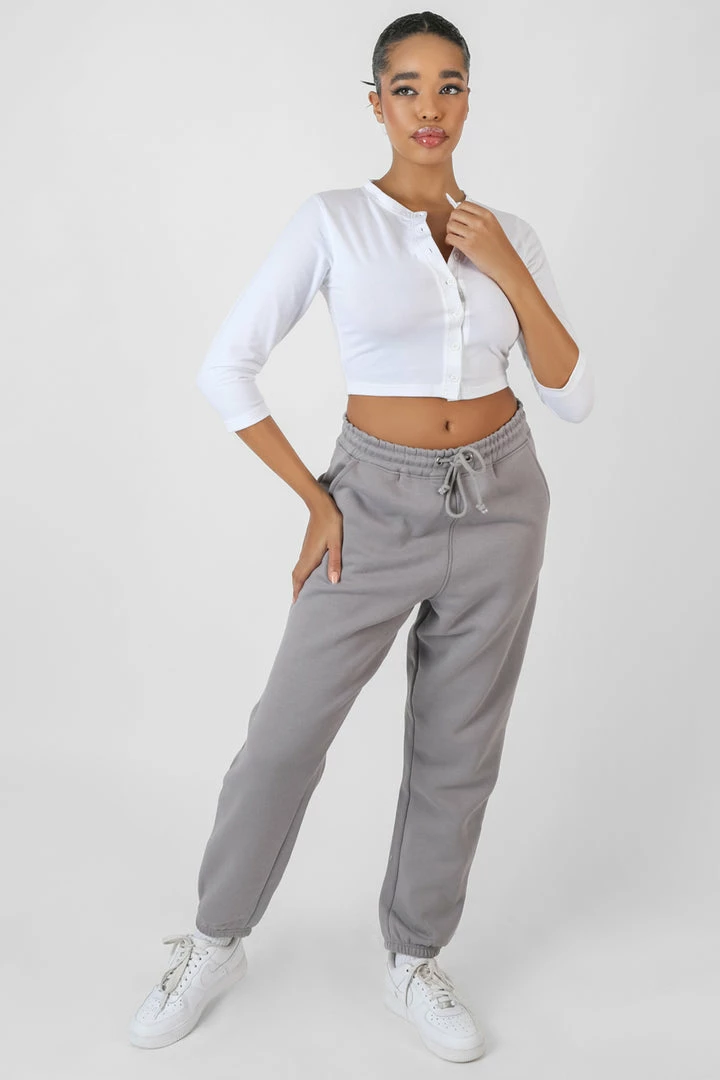 Kaiia OVERSIZED DRAWSTRING JOGGERS GREY CLOTHING 3 Kaiia OVERSIZED DRAWSTRING JOGGERS GREY CLOTHING