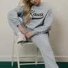 Kaiia VARSITY 90'S JOGGERS ICE BLUE