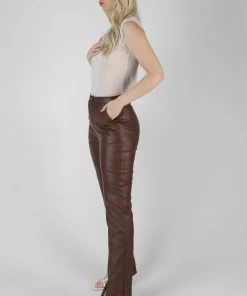 Kaiia CLOTHING SHEER KNIT ROLL NECK TOP IN WHITE